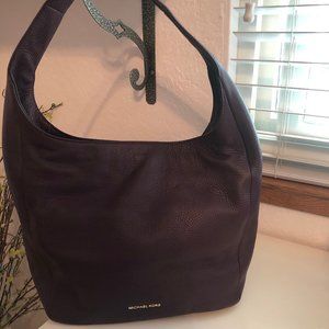 NWT Michael Kors Lena Purple Leather Handbag